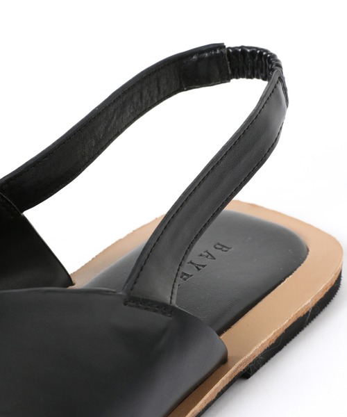 BAYFLOW（ベイフロー）の「クロスサンダル（サンダル・レディース・ブラック/オフホワイト・SMALL/MEDIUM/LARGE）」の14枚目の写真