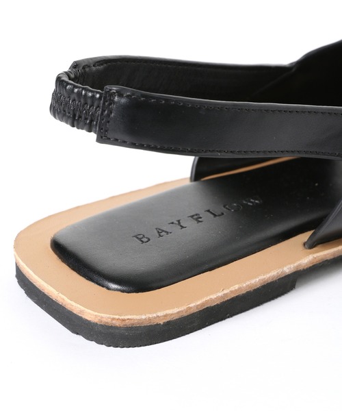 BAYFLOW（ベイフロー）の「クロスサンダル（サンダル・レディース・ブラック/オフホワイト・SMALL/MEDIUM/LARGE）」の16枚目の写真