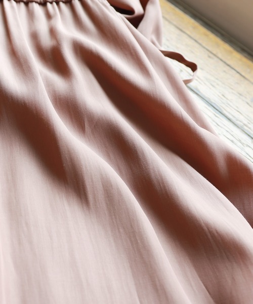 andme（アンドミー）の「サテンスキッパー長袖シャツワンピース（シャツワンピース・レディース・カーキ/モカ/グレー系その他/ブラック・M）」の12枚目の写真