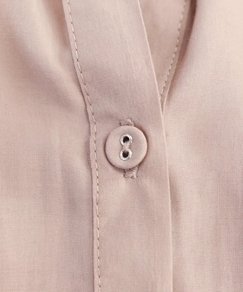 andme（アンドミー）の「サテンスキッパー長袖シャツワンピース（シャツワンピース・レディース・カーキ/モカ/グレー系その他/ブラック・M）」の13枚目の写真