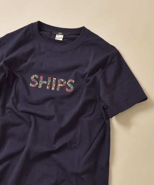 SHIPS（シップス）の「SC: SHIPS ロゴ ペイズリー/フラワー/レオパード柄 Tシャツ（Tシャツ/カットソー・メンズ・ホワイト/ブラック/ネイビー/オフホワイト/ダークブルー/アイボリー・S/M/L/XL/XXL）」の5枚目の写真