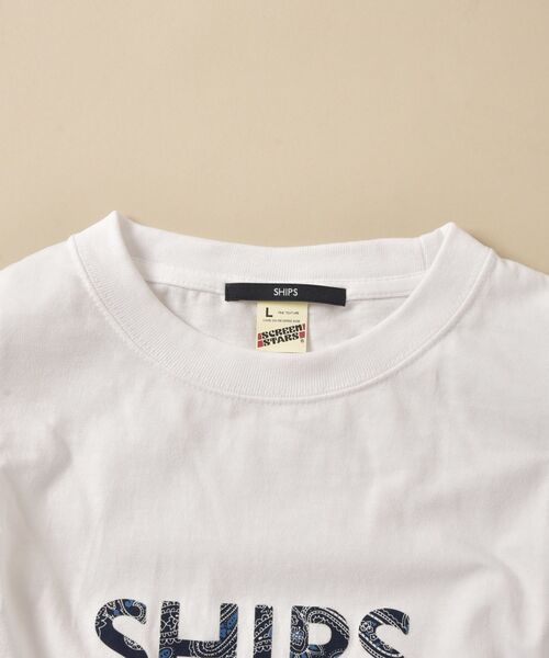 SHIPS（シップス）の「SC: SHIPS ロゴ ペイズリー/フラワー/レオパード柄 Tシャツ（Tシャツ/カットソー・メンズ・ホワイト/ブラック/ネイビー/オフホワイト/ダークブルー/アイボリー・S/M/L/XL/XXL）」の17枚目の写真