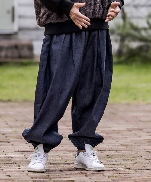 CAMBIO（カンビオ）の「mp8266-Balloon Denim Easy Pants パンツ（デニムパンツ・メンズ・ブラック/インディゴブルー・M/S/L）」の3枚目の写真
