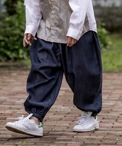 CAMBIO（カンビオ）の「mp8266-Balloon Denim Easy Pants パンツ（デニムパンツ・メンズ・ブラック/インディゴブルー・M/S/L）」の4枚目の写真