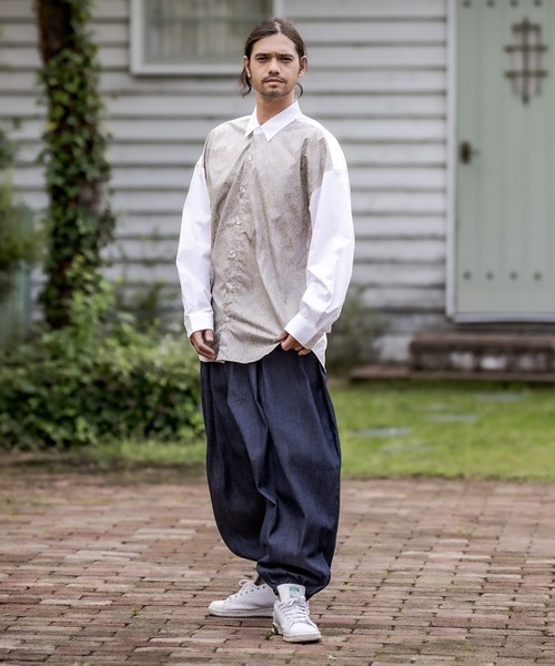 CAMBIO（カンビオ）の「mp8266-Balloon Denim Easy Pants パンツ（デニムパンツ・メンズ・ブラック/インディゴブルー・M/S/L）」の8枚目の写真