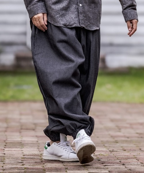 CAMBIO（カンビオ）の「mp8266-Balloon Denim Easy Pants パンツ（デニムパンツ・メンズ・ブラック/インディゴブルー・M/S/L）」の9枚目の写真