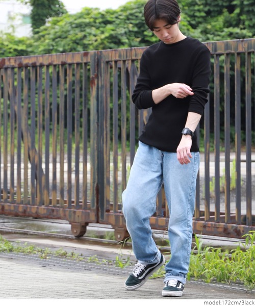coca(coca)(コカ)の「リブTシャツ(Tシャツ/カットソー・メンズ・ホワイト/ブラック・ONE SIZE)」の17枚目の写真