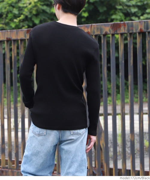 coca(coca)(コカ)の「リブTシャツ(Tシャツ/カットソー・メンズ・ホワイト/ブラック・ONE SIZE)」の16枚目の写真