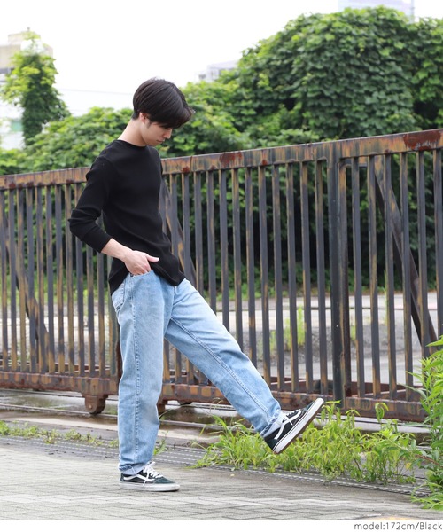 coca(coca)(コカ)の「リブTシャツ(Tシャツ/カットソー・メンズ・ホワイト/ブラック・ONE SIZE)」の15枚目の写真