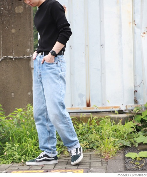 coca(coca)(コカ)の「リブTシャツ(Tシャツ/カットソー・メンズ・ホワイト/ブラック・ONE SIZE)」の14枚目の写真