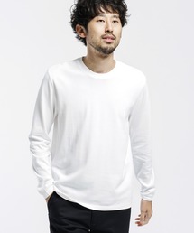 NANO universe | 《汗染み防止》Anti Soaked ヘビークルーネック　長袖(Tシャツ/カットソー)