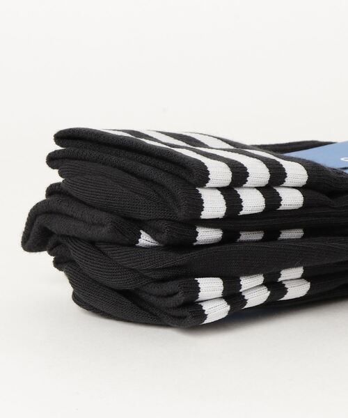 adidas Originals(アディダスオリジナルス)の「adidas Originals/アディダス オリジナルス MID CUT CREW SOCKS 3P/ミッドカット クルーソックス 3P(ソックス/靴下・メンズ・ホワイト×ブラック/ブラック×ホワイト・S/M/L)」の3枚目の写真