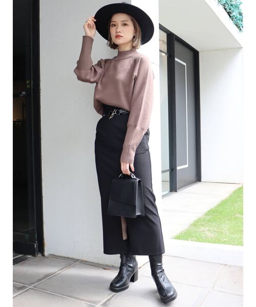 MURUA（ムルーア）の「サークルベルトペンシルスカート（スカート・レディース・ブラック/ブルー/アイボリー・2/1）」の7枚目の写真