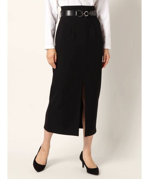 MURUA（ムルーア）の「サークルベルトペンシルスカート（スカート・レディース・ブラック/ブルー/アイボリー・2/1）」の11枚目の写真