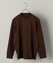 【WEB限定】SHIPS: ウォーム裏微起毛/形態安定 防シワ加工 テレワーク ビズ Tシャツ (ロンT)