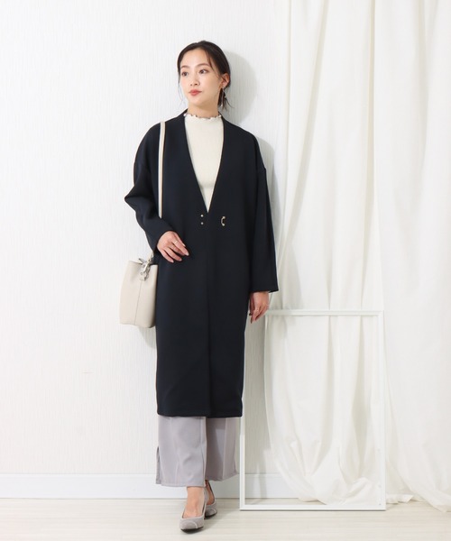 libelle more（リベル モア）の「ダンボールガルゼ ホック付きコート