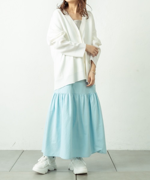 mystic(ミスティック)の「LOW切替キャミワンピース(ワンピース・レディース・オフホワイト/ブラック/ブルー・FREE)」の5枚目の写真