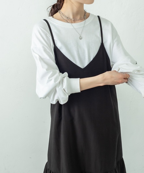 mystic(ミスティック)の「LOW切替キャミワンピース(ワンピース・レディース・オフホワイト/ブラック/ブルー・FREE)」の21枚目の写真