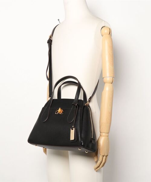 SALON de RUBAN（サロンドルヴァン）の「【SALON de RUBAN / サロン ド ルヴァン】 バンブー留め具 ハンドバッグ（ハンドバッグ・レディース・ブラック/アイボリー/ベージュ/グリーン/レッド/ダークグレー/ライトグレー/イエロー/ミント/ラベンダー/その他1/ピンク/パイソン・FREE）」の14枚目の写真