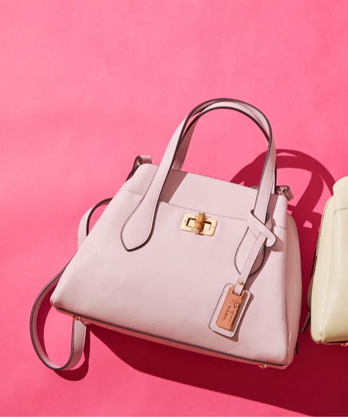 SALON de RUBAN（サロンドルヴァン）の「【SALON de RUBAN / サロン ド ルヴァン】 バンブー留め具 ハンドバッグ（ハンドバッグ・レディース・ブラック/アイボリー/ベージュ/グリーン/レッド/ダークグレー/ライトグレー/イエロー/ミント/ラベンダー/その他1/ピンク/パイソン・FREE）」の8枚目の写真