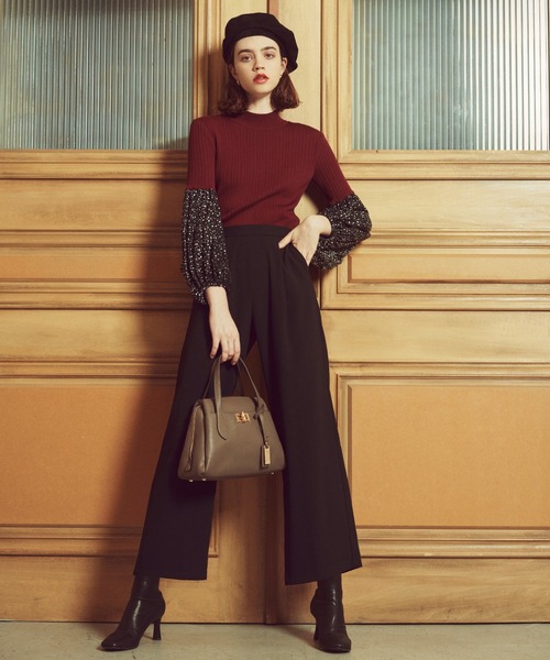 SALON de RUBAN（サロンドルヴァン）の「【SALON de RUBAN / サロン ド ルヴァン】 バンブー留め具 ハンドバッグ（ハンドバッグ・レディース・ブラック/アイボリー/ベージュ/グリーン/レッド/ダークグレー/ライトグレー/イエロー/ミント/ラベンダー/その他1/ピンク/パイソン・FREE）」の20枚目の写真