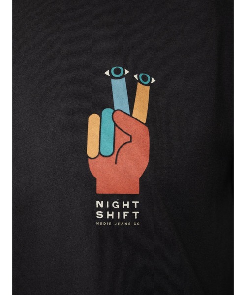 Nudie Jeans（ヌーディージーンズ）の「Lisa I-C-U Tシャツ（Tシャツ/カットソー・レディース・ブラック・X-SMALL/SMALL/MEDIUM）」の6枚目の写真