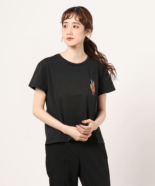 Nudie Jeans（ヌーディージーンズ）の「Lisa I-C-U Tシャツ（Tシャツ/カットソー・レディース・ブラック・X-SMALL/SMALL/MEDIUM）」の8枚目の写真