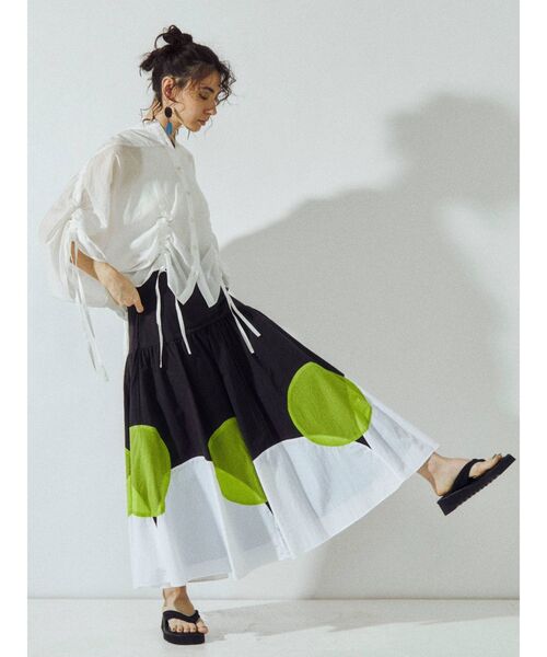 UN3D.（アンスリード）の「ボリュームギャザーシャツ（シャツ/ブラウス・レディース・ブラック/ホワイト/カーキ・FREE）」の17枚目の写真