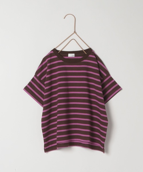 LOWRYS FARM(ローリーズファーム)の「USAボーダーTシャツ 937148(Tシャツ/カットソー・キッズ・ブルー/ブラック/レッド/グリーン/ピンク/ブラック系その他/レッド系その他/イエロー/ピンク系その他/ダークブラウン/ブラウン・130cm/150cm/110cm/140cm/120cm/XXX-LARGE)」の4枚目の写真