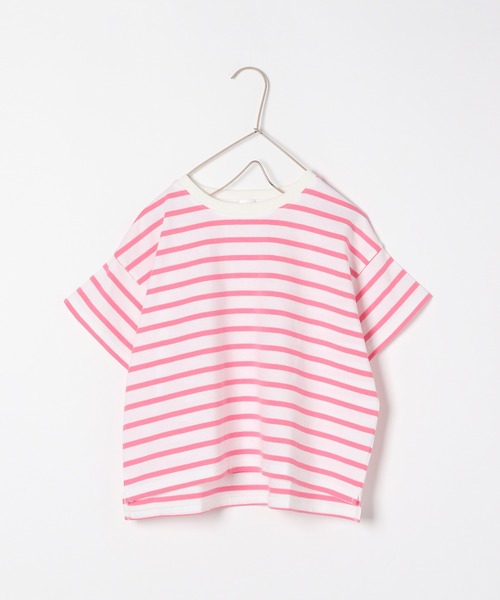 LOWRYS FARM(ローリーズファーム)の「USAボーダーTシャツ 937148(Tシャツ/カットソー・キッズ・ブルー/ブラック/レッド/グリーン/ピンク/ブラック系その他/レッド系その他/イエロー/ピンク系その他/ダークブラウン/ブラウン・130cm/150cm/110cm/140cm/120cm/XXX-LARGE)」の9枚目の写真