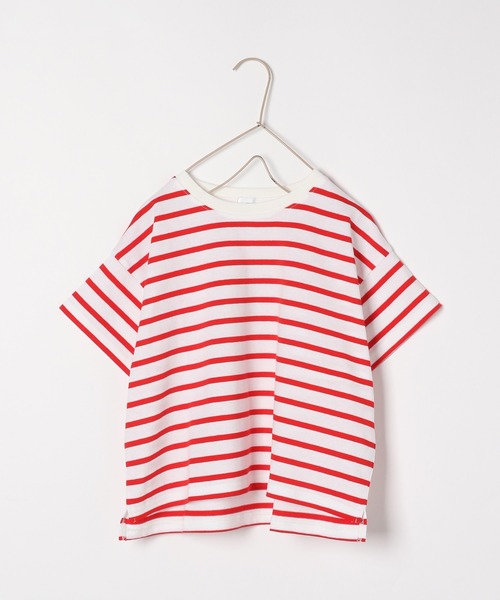 LOWRYS FARM(ローリーズファーム)の「USAボーダーTシャツ 937148(Tシャツ/カットソー・キッズ・ブルー/ブラック/レッド/グリーン/ピンク/ブラック系その他/レッド系その他/イエロー/ピンク系その他/ダークブラウン/ブラウン・130cm/150cm/110cm/140cm/120cm/XXX-LARGE)」の11枚目の写真