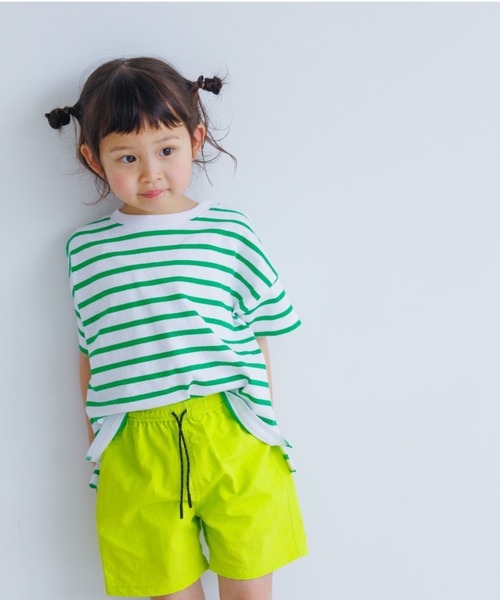 LOWRYS FARM(ローリーズファーム)の「USAボーダーTシャツ 937148(Tシャツ/カットソー・キッズ・ブルー/ブラック/レッド/グリーン/ピンク/ブラック系その他/レッド系その他/イエロー/ピンク系その他/ダークブラウン/ブラウン・130cm/150cm/110cm/140cm/120cm/XXX-LARGE)」の6枚目の写真