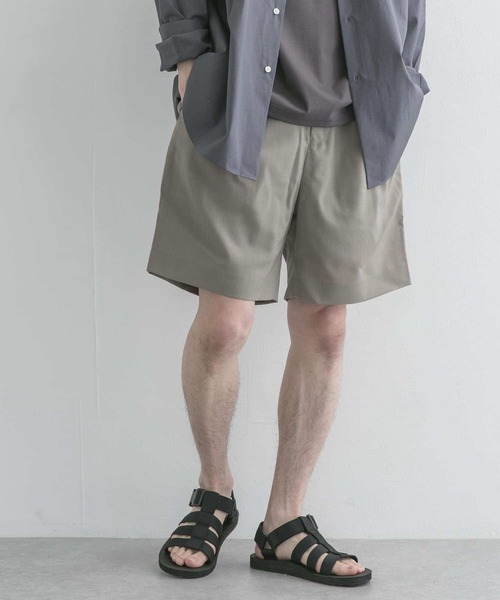 URBAN RESEARCH(アーバンリサーチ)の「T/Wタックショーツ(その他パンツ・メンズ・ベージュ系その他/ブラック・MEDIUM/LARGE)」の9枚目の写真