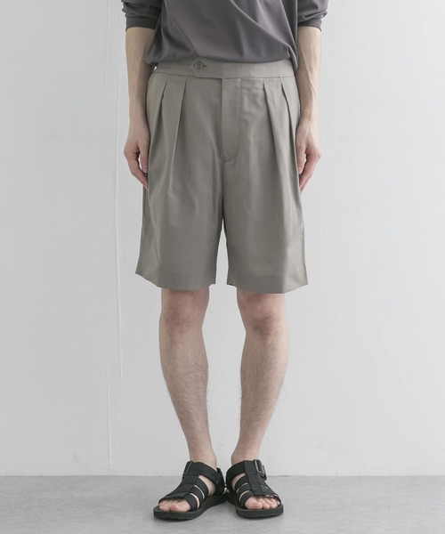 URBAN RESEARCH(アーバンリサーチ)の「T/Wタックショーツ(その他パンツ・メンズ・ベージュ系その他/ブラック・MEDIUM/LARGE)」の3枚目の写真