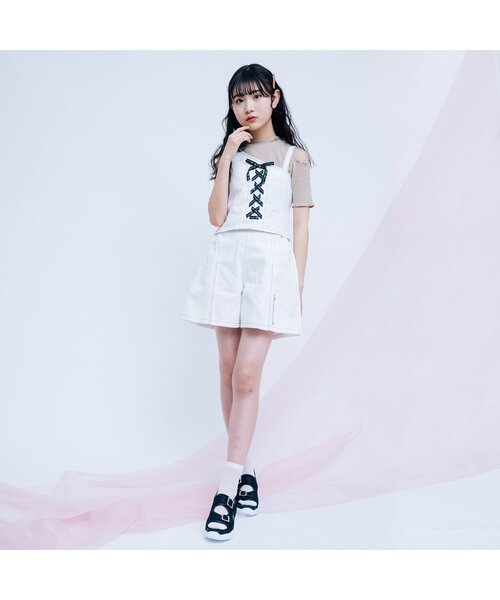 algy(アルジー)の「タテロゴシースルークルーソックス(ソックス/靴下・キッズ・ミント/オフホワイト/ブラック・21/24)」の7枚目の写真