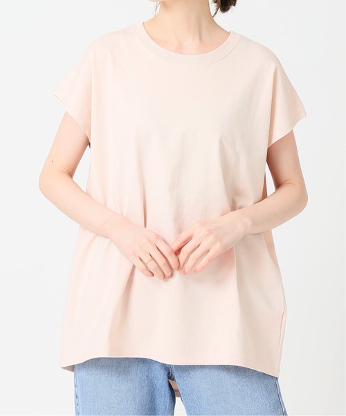 IENA（イエナ）の「ラウンドテールプルオーバー◆（Tシャツ/カットソー・レディース・サックスブルー/ピンク/ホワイト/ブルー・FREE）」の15枚目の写真