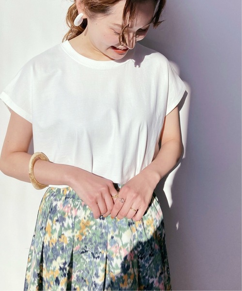 IENA（イエナ）の「ラウンドテールプルオーバー◆（Tシャツ/カットソー・レディース・サックスブルー/ピンク/ホワイト/ブルー・FREE）」の7枚目の写真