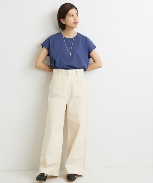 IENA（イエナ）の「ラウンドテールプルオーバー◆（Tシャツ/カットソー・レディース・サックスブルー/ピンク/ホワイト/ブルー・FREE）」の19枚目の写真