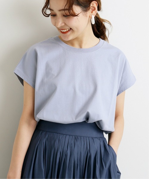 IENA（イエナ）の「ラウンドテールプルオーバー◆（Tシャツ/カットソー・レディース・サックスブルー/ピンク/ホワイト/ブルー・FREE）」の8枚目の写真