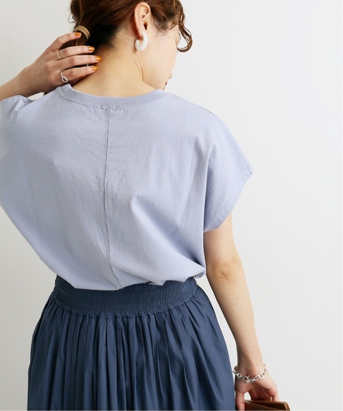 IENA（イエナ）の「ラウンドテールプルオーバー◆（Tシャツ/カットソー・レディース・サックスブルー/ピンク/ホワイト/ブルー・FREE）」の20枚目の写真