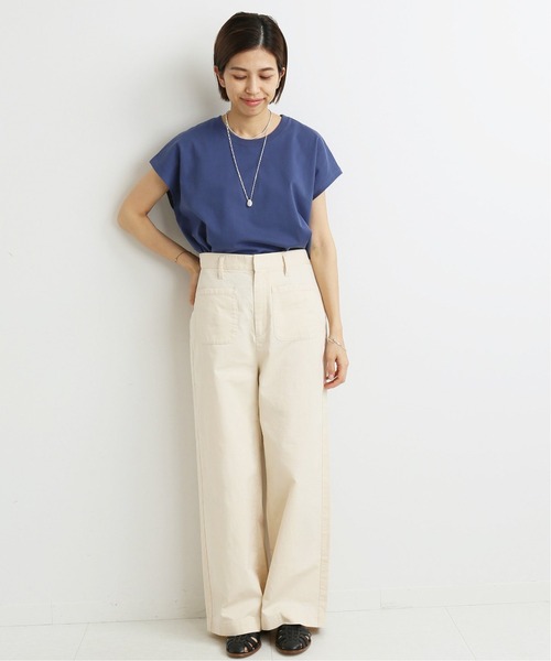 IENA（イエナ）の「ラウンドテールプルオーバー◆（Tシャツ/カットソー・レディース・サックスブルー/ピンク/ホワイト/ブルー・FREE）」の21枚目の写真