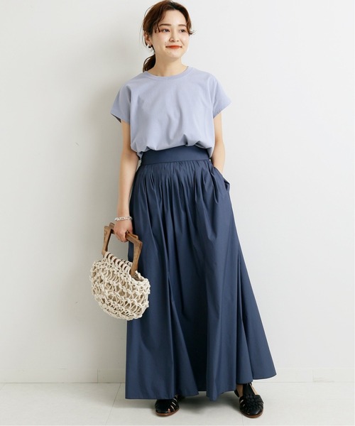 IENA（イエナ）の「ラウンドテールプルオーバー◆（Tシャツ/カットソー・レディース・サックスブルー/ピンク/ホワイト/ブルー・FREE）」の9枚目の写真