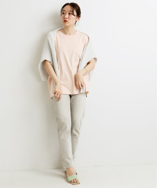 IENA（イエナ）の「ラウンドテールプルオーバー◆（Tシャツ/カットソー・レディース・サックスブルー/ピンク/ホワイト/ブルー・FREE）」の5枚目の写真