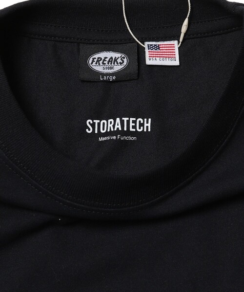 FREAK'S STORE（フリークスストア）の「WEB限定 STORATECH/ストラテック 超高機能素材 ビッグシルエットTシャツ/USAコットン/抗菌/防臭/制菌/UVカット/接触冷感/吸水速乾/サスティナブル（Tシャツ/カットソー・メンズ・ホワイト/ブラック/ダークグリーン/サックスブルー/グレイッシュベージュ・SMALL/MEDIUM/LARGE/X-LARGE）」の17枚目の写真