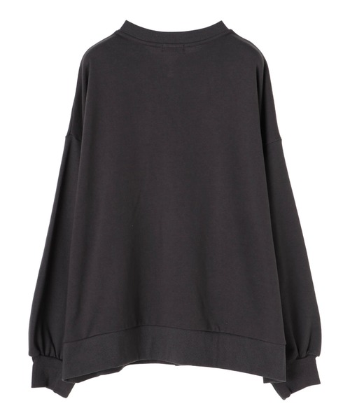 earth music&ecology（アースミュージックアンドエコロジー）の「【WEB限定】チャイナボタンスエットカーディガン ＊（カーディガン/ボレロ・レディース・チャコールグレー/アイボリー/ライトベージュ・FREE）」の6枚目の写真