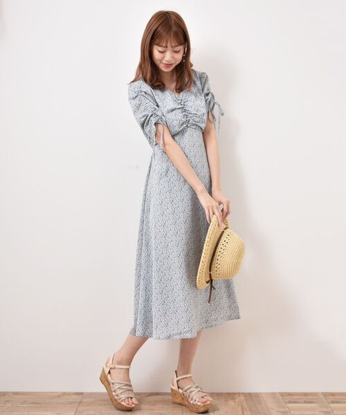 MAJESTIC LEGON（マジェスティックレゴン）の「レディパターンワンピース（ワンピース・レディース・ホワイト系その他2/グリーン系その他/ブラック系その他/ブルー系その他2・SMALL/MEDIUM）」の13枚目の写真