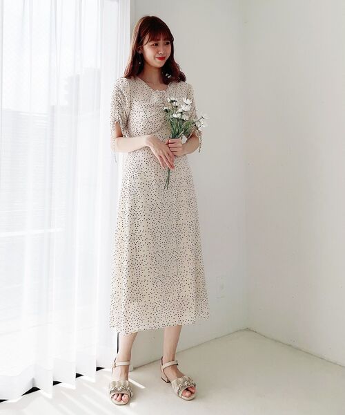 MAJESTIC LEGON（マジェスティックレゴン）の「レディパターンワンピース（ワンピース・レディース・ホワイト系その他2/グリーン系その他/ブラック系その他/ブルー系その他2・SMALL/MEDIUM）」の8枚目の写真