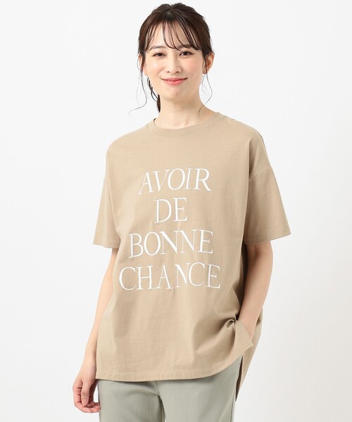 ANY SIS(エニィスィス)の「【L'aube】BIGロゴ Tシャツ(Tシャツ/カットソー・レディース・ホワイト系/ブラック系/黄土色系・4)」の11枚目の写真