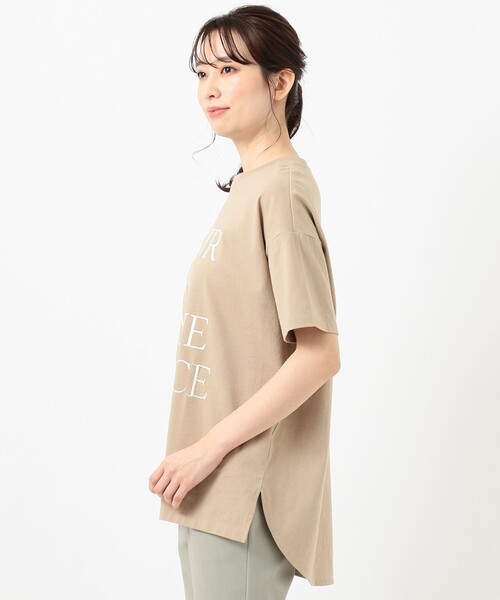 ANY SIS(エニィスィス)の「【L'aube】BIGロゴ Tシャツ(Tシャツ/カットソー・レディース・ホワイト系/ブラック系/黄土色系・4)」の12枚目の写真