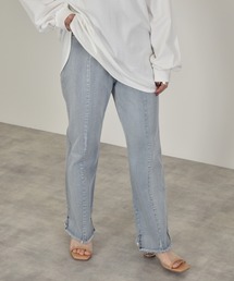 w closet | 脇スリットデニムパンツ(デニムパンツ)